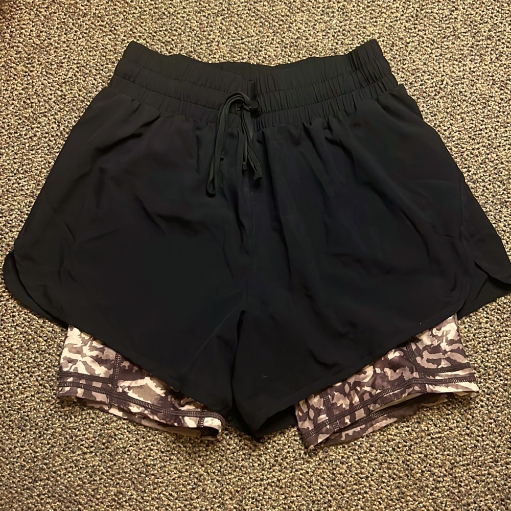 XS Fabletics Running Shorts with built in spandex